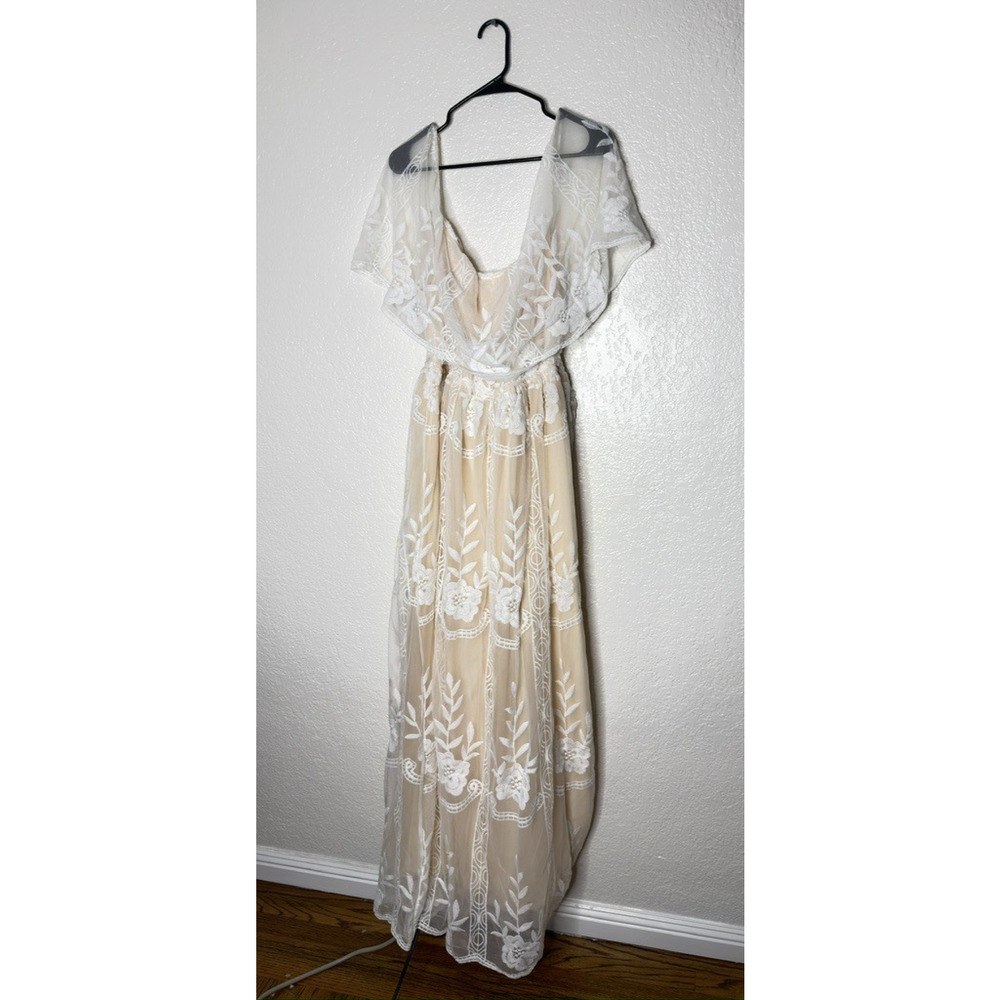 Baltic Born Off-Shoulder White Lace Mini Dress - Picture 8 of 11